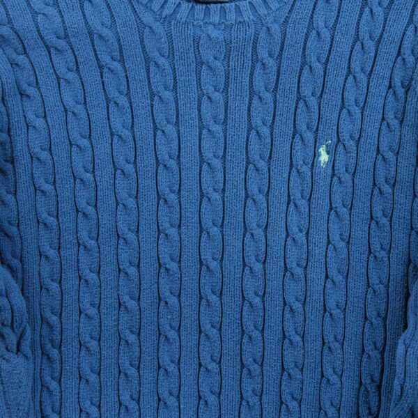 Pull femme manches longues marine Polo Ralph Lauren Col Rond