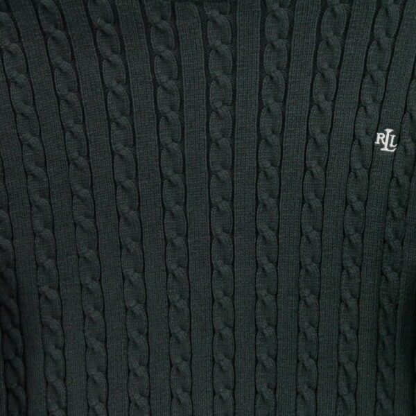 Pull femme manches longues noir Polo Ralph Lauren Col Rond