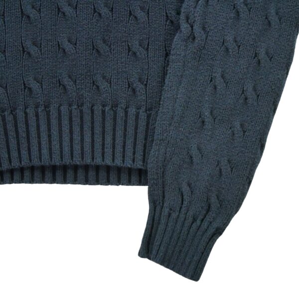 Pull femme manches longues noir Polo Ralph Lauren Col V