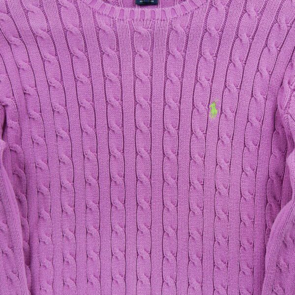 Pull femme manches longues rose Polo Ralph Lauren Col Rond