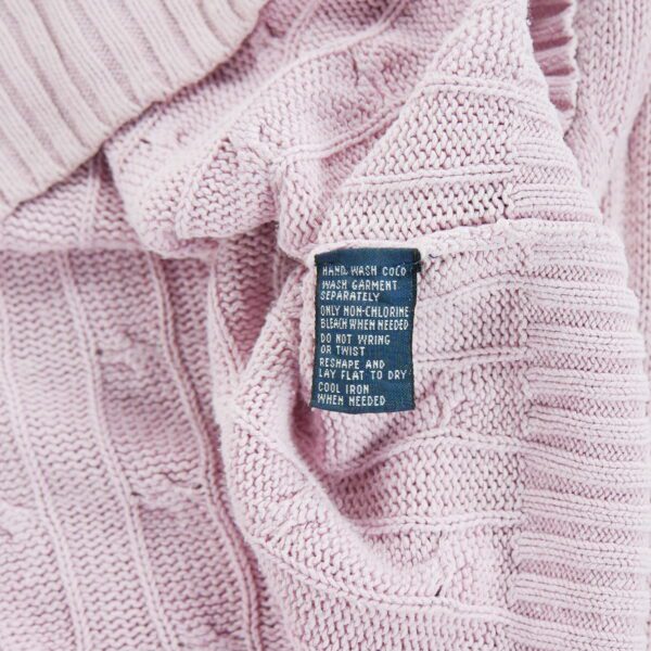 Pull femme manches longues rose Polo Ralph Lauren Col Rond