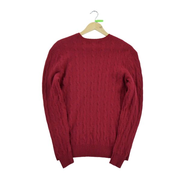 Pull femme manches longues rouge Polo Ralph Lauren Col Rond