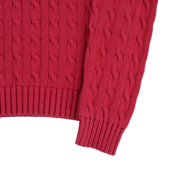 Pull femme manches longues rouge Polo Ralph Lauren Col Rond