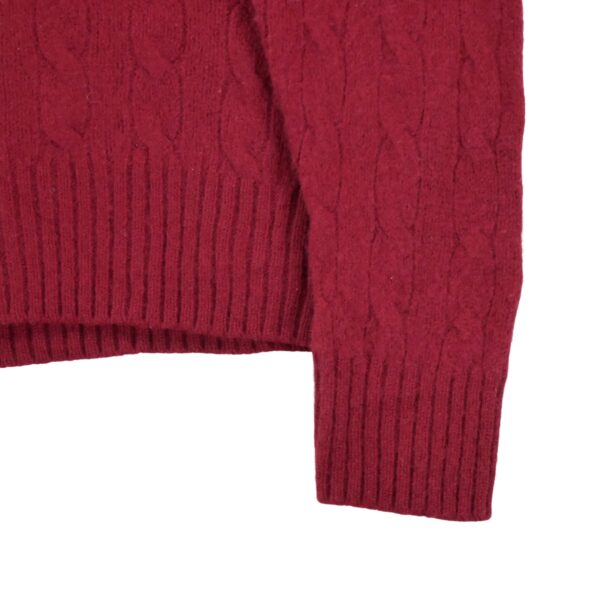 Pull femme manches longues rouge Polo Ralph Lauren Col Rond