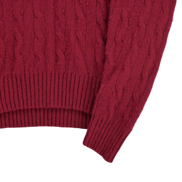 Pull femme manches longues rouge Polo Ralph Lauren Col Rond