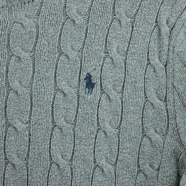 Pull homme manches longues gris Polo Ralph Lauren Col Rond
