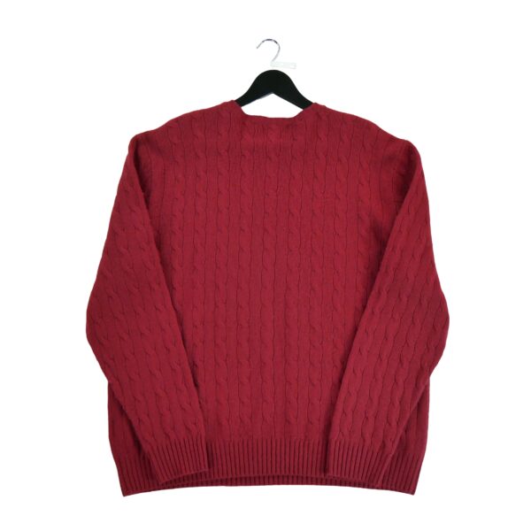 Pull homme manches longues rouge Polo Ralph Lauren Col Rond