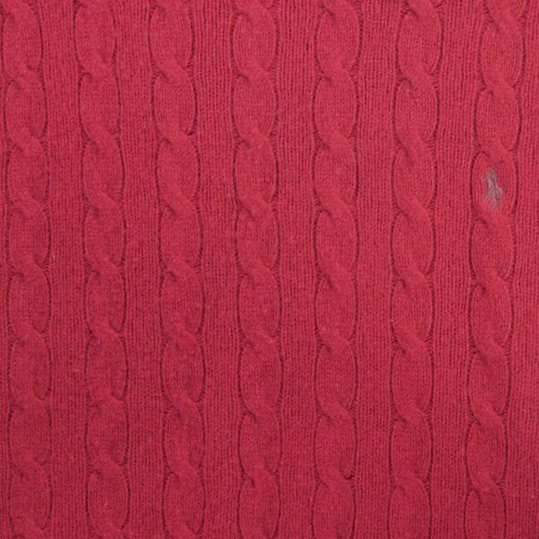 Pull homme manches longues rouge Polo Ralph Lauren Col Rond