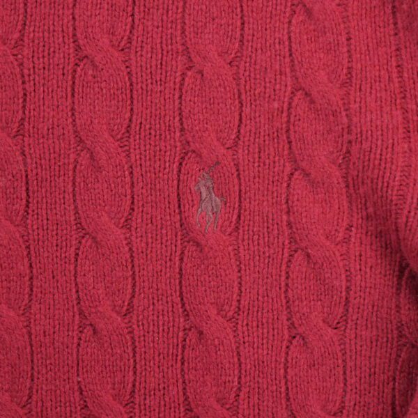 Pull homme manches longues rouge Polo Ralph Lauren Col Rond