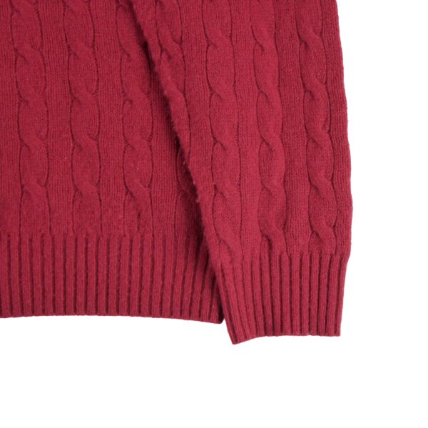 Pull homme manches longues rouge Polo Ralph Lauren Col Rond