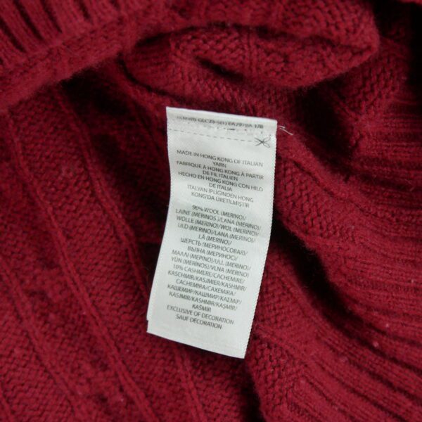 Pull homme manches longues rouge Polo Ralph Lauren Col Rond