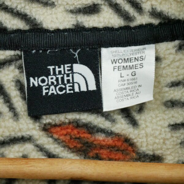 Pull polaires femme manches longues beige The North Face Motif a motifs Col Montant