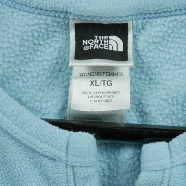 Pull polaires femme manches longues bleu clair The North Face Col V
