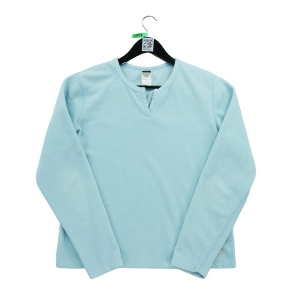 Pull polaires femme manches longues bleu clair The North Face Col V