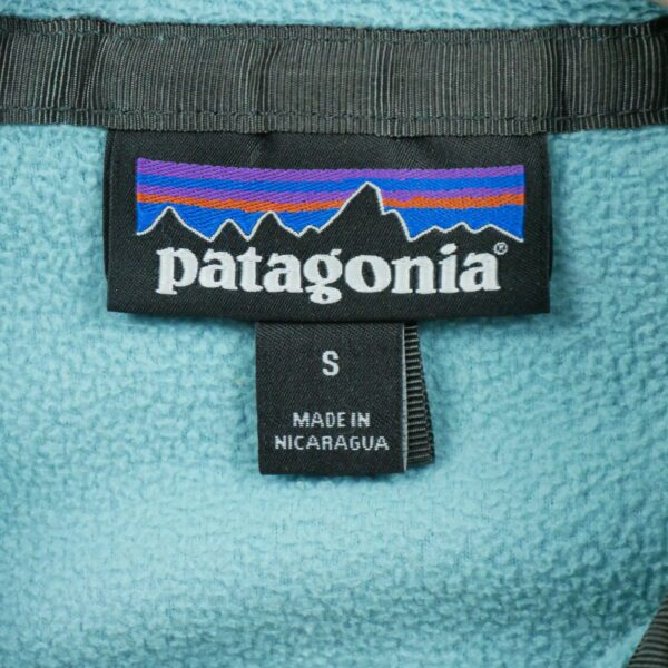 Pull polaires femme manches longues bleu Patagonia Col Montant