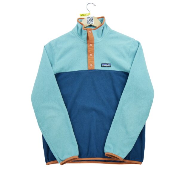 Pull polaires femme manches longues bleu Patagonia Col Montant