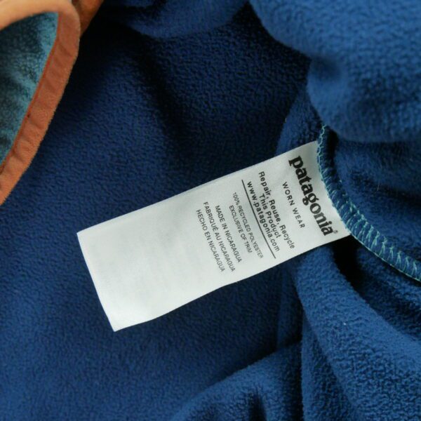 Pull polaires femme manches longues bleu Patagonia Col Montant