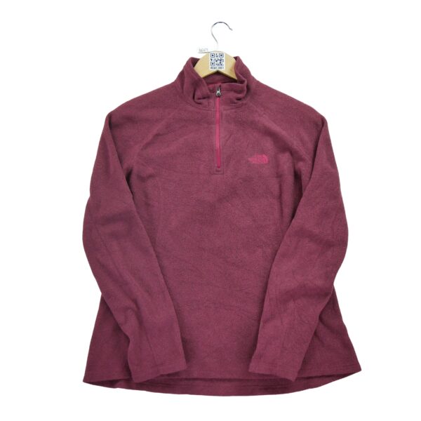 Pull polaires femme manches longues bordeaux The North Face Col Montant