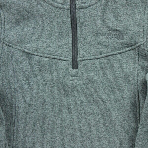 Pull polaires femme manches longues gris The North Face Motif chine Col Montant