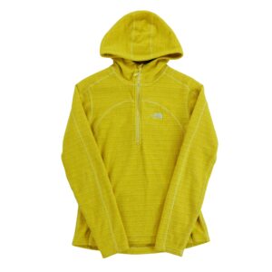Pull polaires femme manches longues jaune The North Face Col Montant