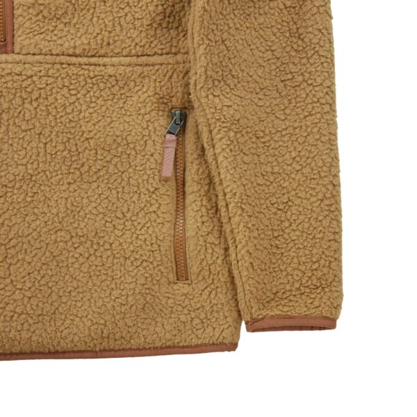 Pull polaires femme manches longues marron Patagonia Col Montant