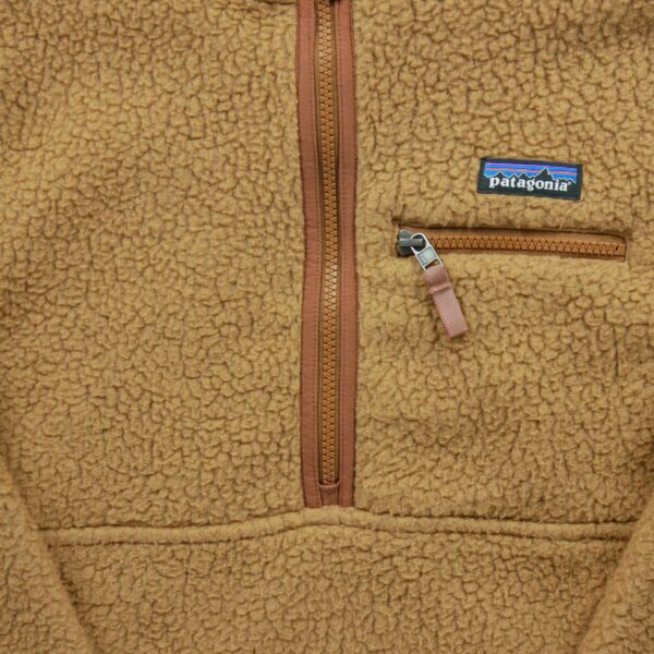 Pull polaires femme manches longues marron Patagonia Col Montant