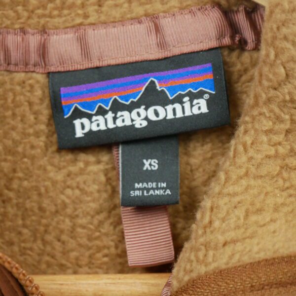 Pull polaires femme manches longues marron Patagonia Col Montant