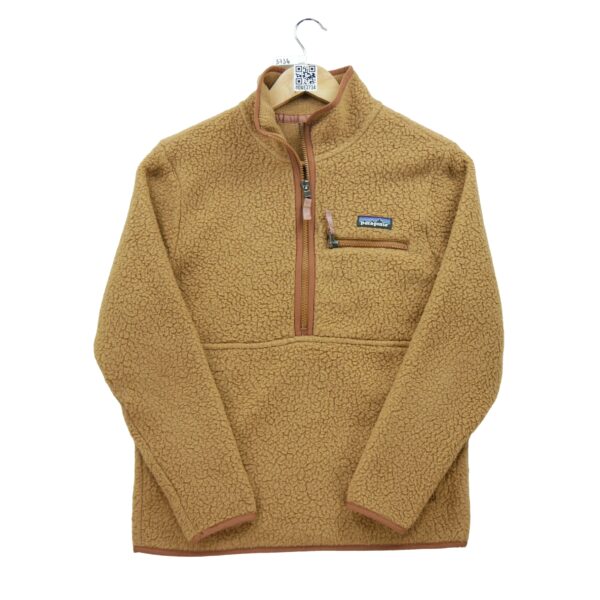 Pull polaires femme manches longues marron Patagonia Col Montant