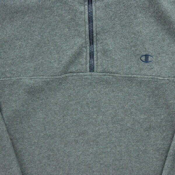 Pull polaires homme manches longues gris Champion Col Montant