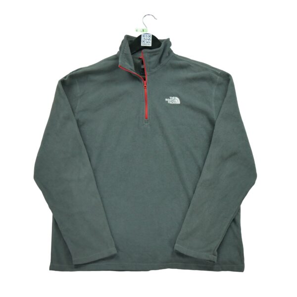 Pull polaires homme manches longues gris The North Face Col Montant