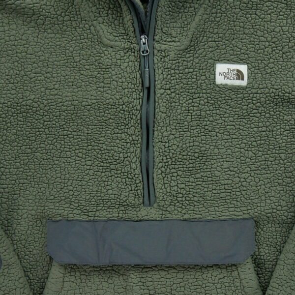 Pull polaires homme manches longues kaki The North Face Col Montant