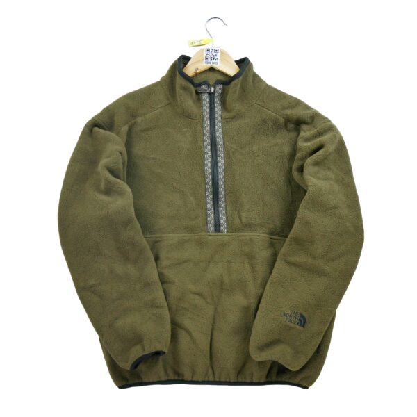 Pull polaires homme manches longues kaki The North Face Col Montant