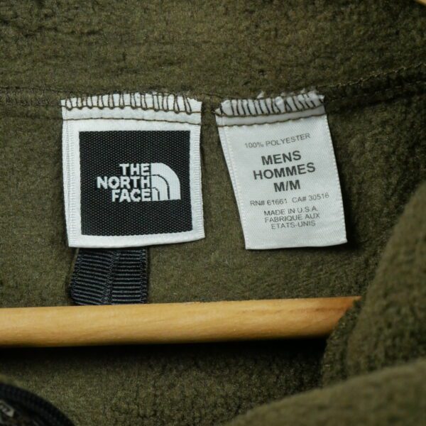 Pull polaires homme manches longues kaki The North Face Col Montant