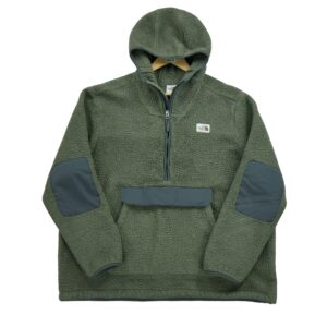 Pull polaires homme manches longues kaki The North Face Col Montant
