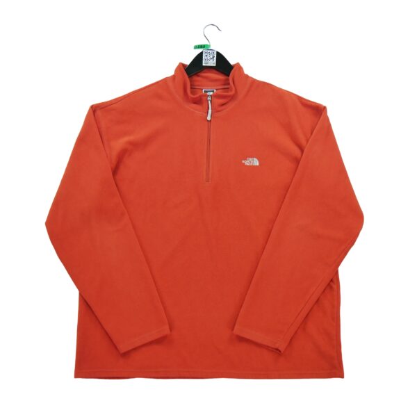 Pull polaires homme manches longues orange The North Face Col Montant