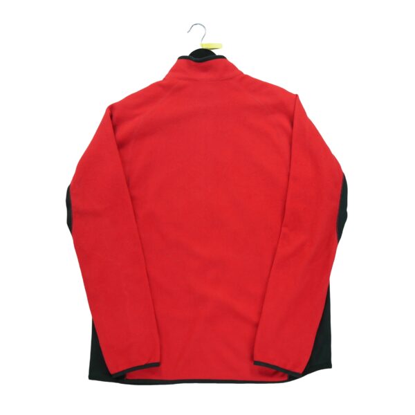 Pull polaires homme manches longues rouge Nike Col Montant