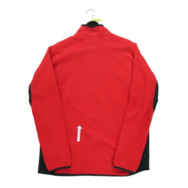 Pull polaires homme manches longues rouge Nike Col Montant
