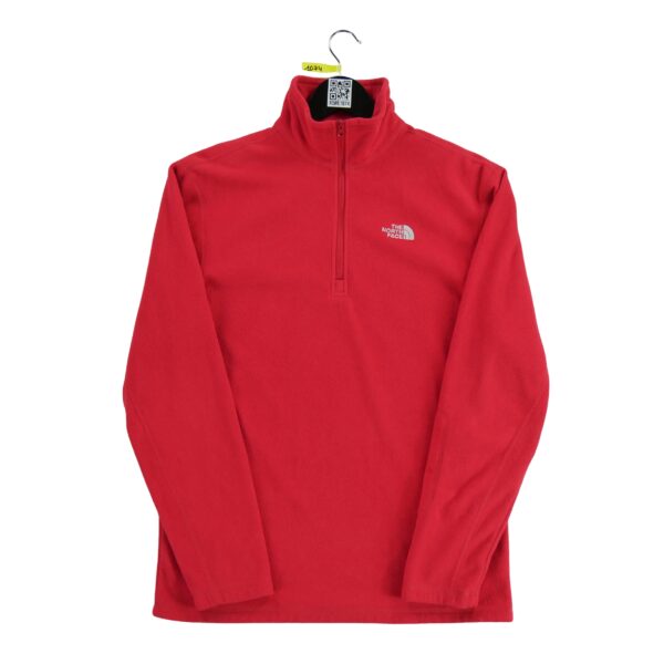 Pull polaires homme manches longues rouge The North Face Col Montant