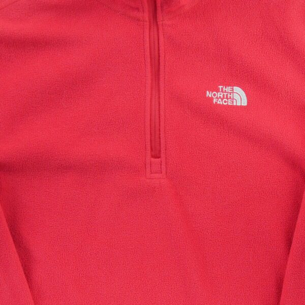 Pull polaires homme manches longues rouge The North Face Col Montant