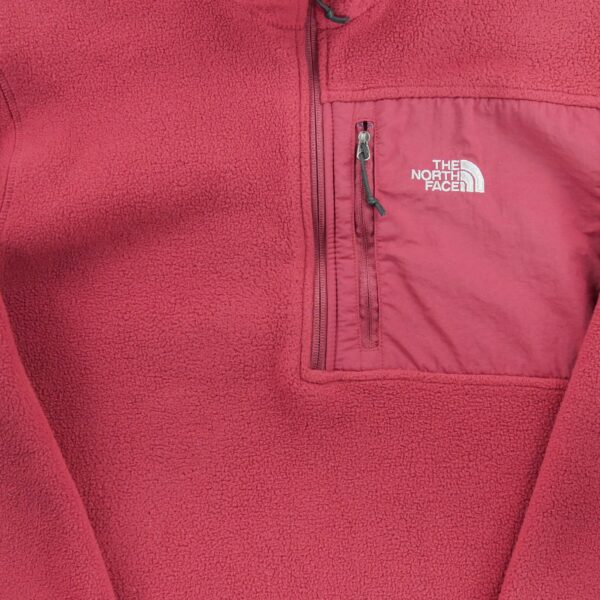 Pull polaires homme manches longues rouge The North Face Col Montant