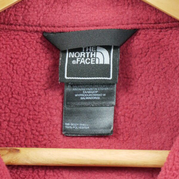 Pull polaires homme manches longues rouge The North Face Col Montant