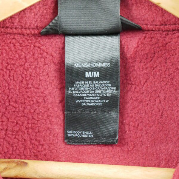 Pull polaires homme manches longues rouge The North Face Col Montant
