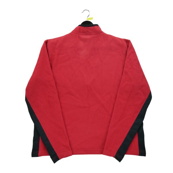 Pull polaires homme manches longues rouge The North Face Col Montant