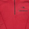 Pull polaires homme manches longues rouge The North Face Col Montant