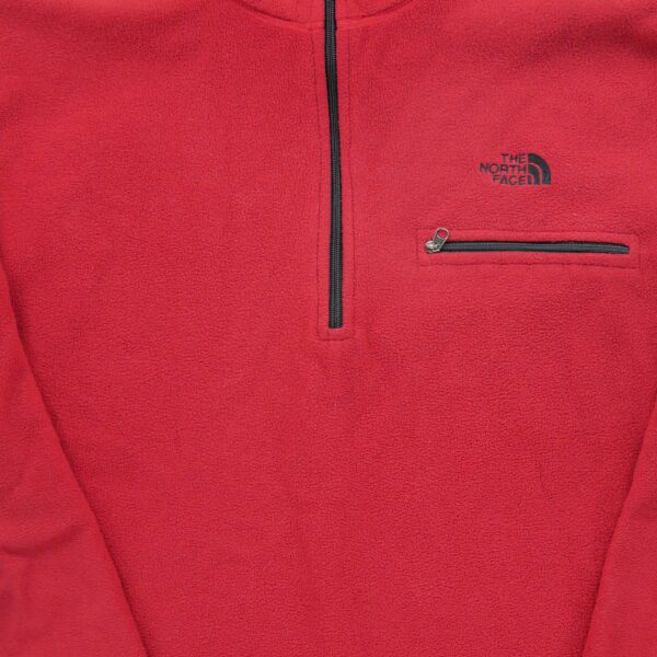 Pull polaires homme manches longues rouge The North Face Col Montant