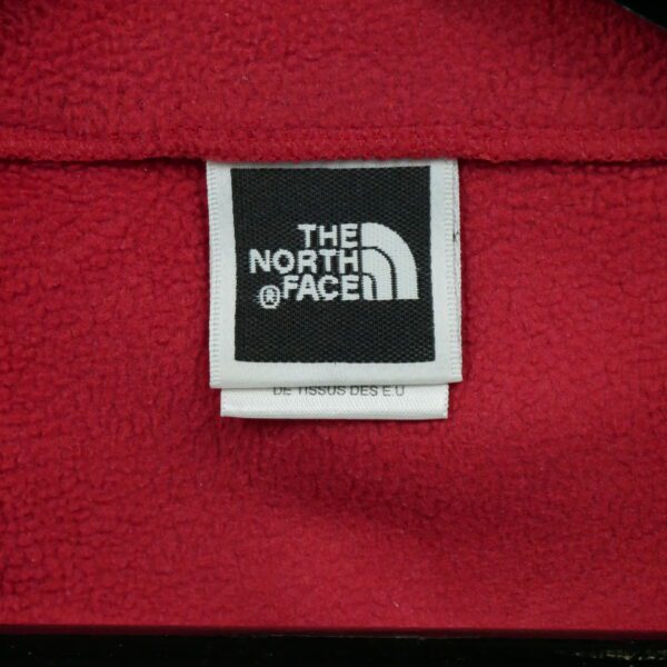 Pull polaires homme manches longues rouge The North Face Col Montant