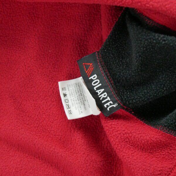 Pull polaires homme manches longues rouge The North Face Col Montant