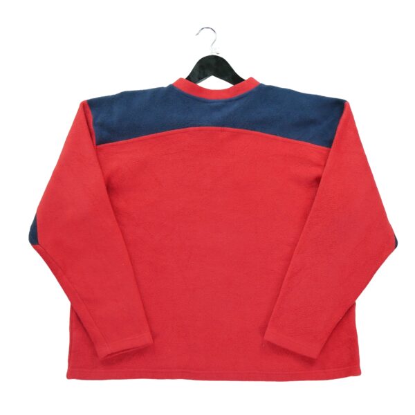 Pull polaires homme manches longues rouge Umbro Col V
