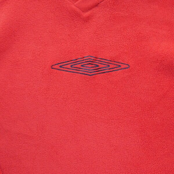 Pull polaires homme manches longues rouge Umbro Col V