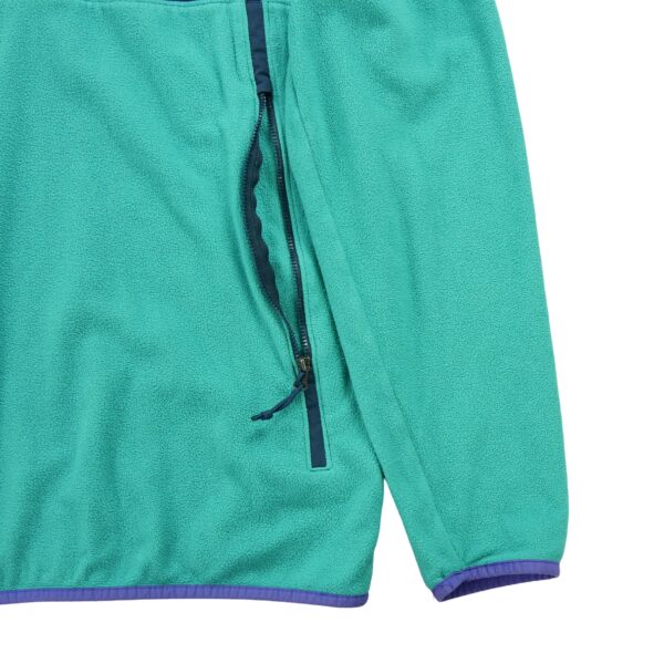 Pull polaires homme manches longues turquoise The North Face Col Montant